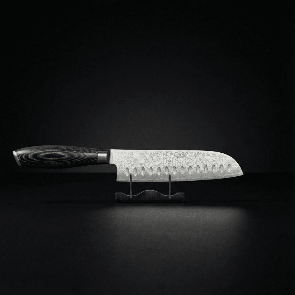 Hollow-Edge Santoku Knife