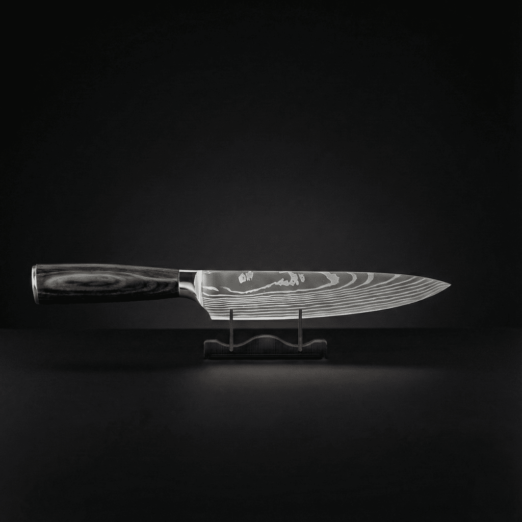 Knife Set | 7 Pieces | Layered Steel | Wooden Handles