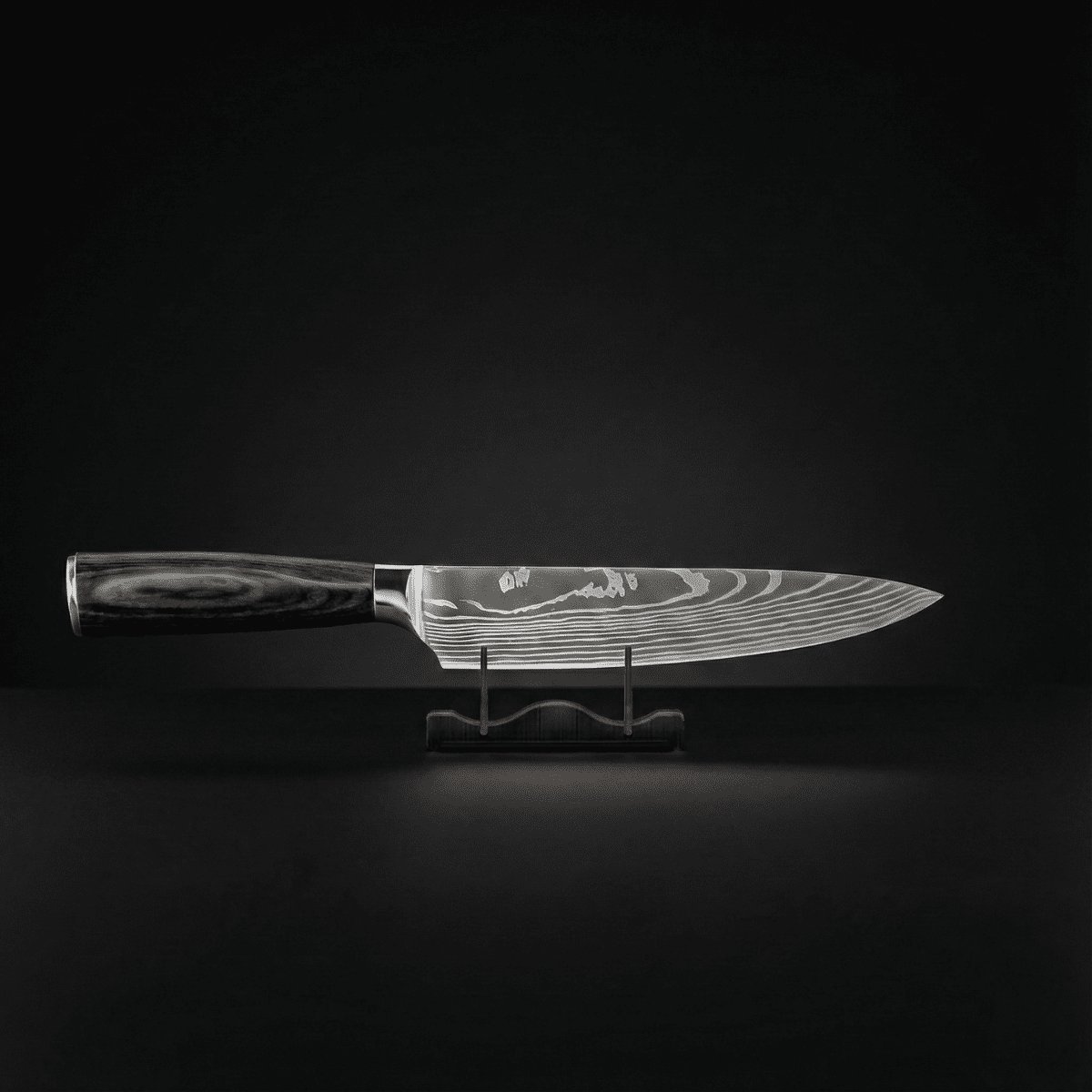 Knife Set | 7 Pieces | Layered Steel | Wooden Handles