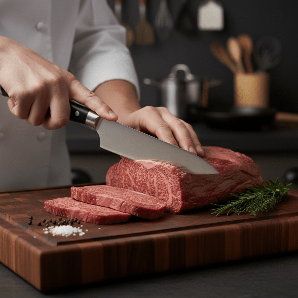 Hand-Hammered Chef's Knife