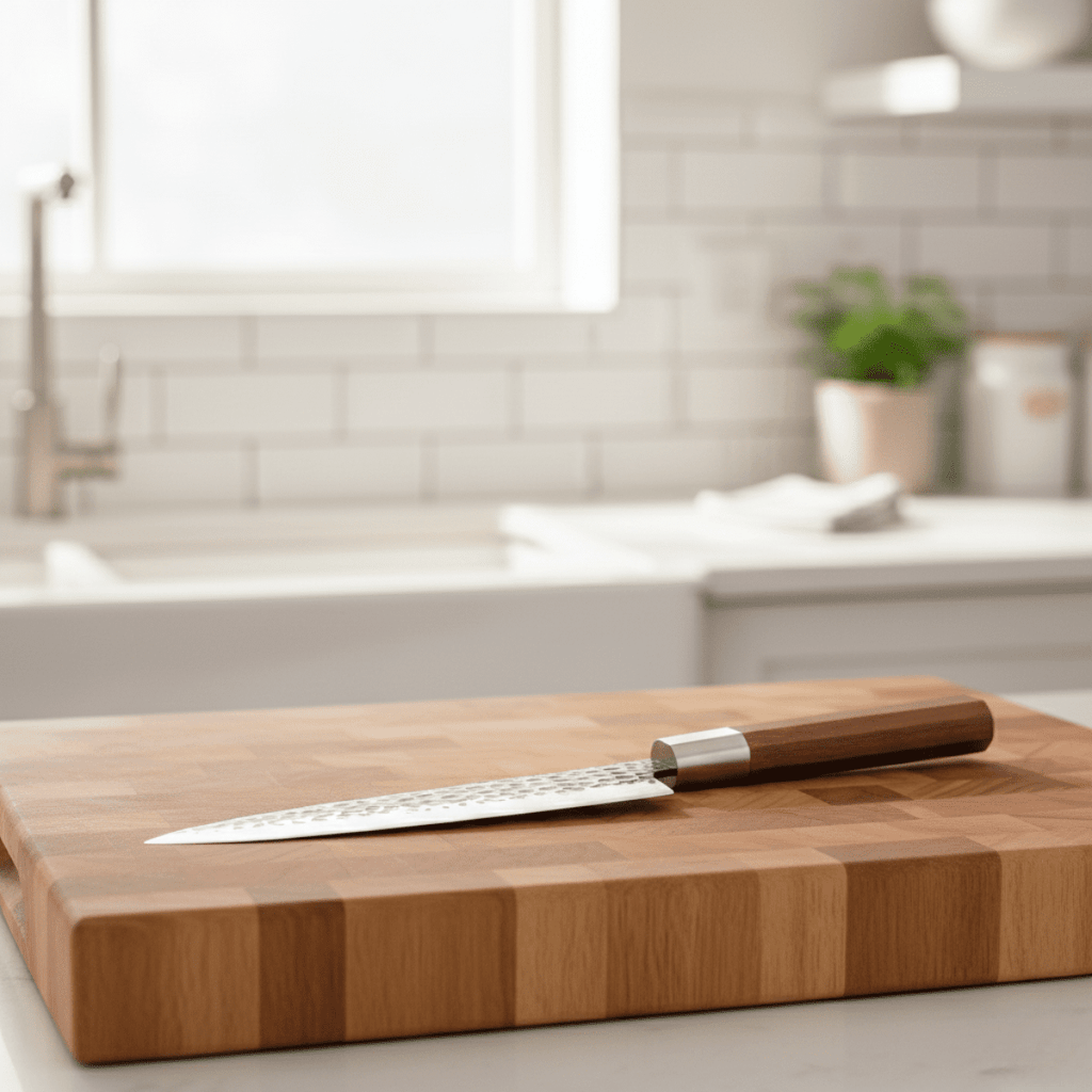Hand-Hammered Stainless Steel Chef's Knife