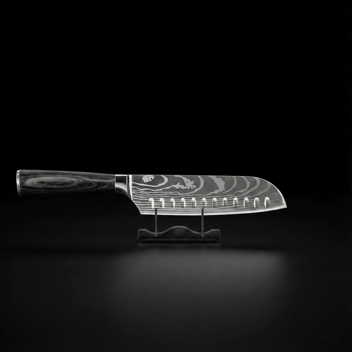 Knife Set | 7 Pieces | Layered Steel | Wooden Handles