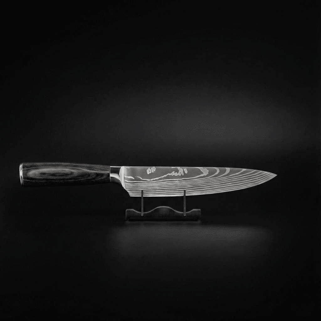Knife Set | 3 Pieces | Layered Steel | Wooden Handles