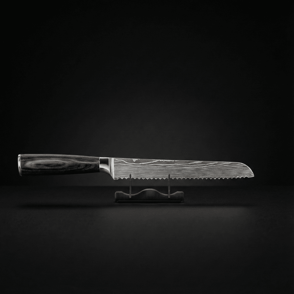 Knife Set | 7 Pieces | Layered Steel | Wooden Handles