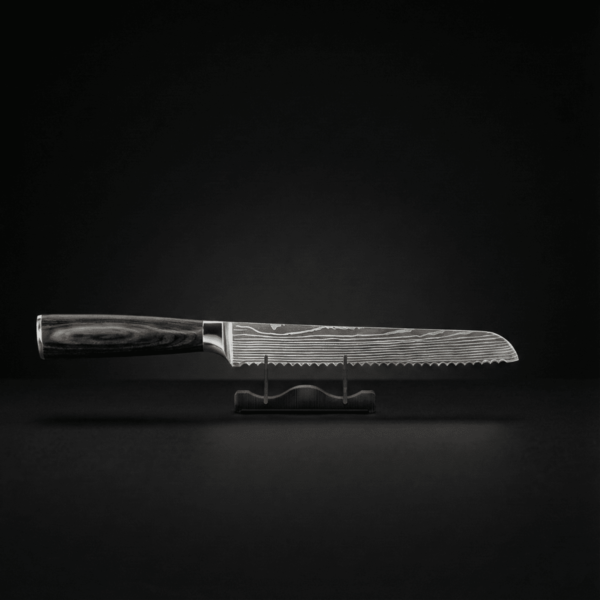 Knife Set | 7 Pieces | Layered Steel | Wooden Handles