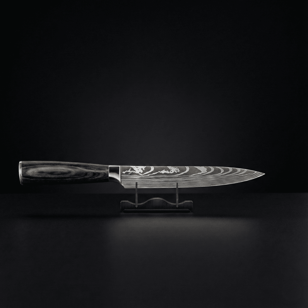 Knife Set | 7 Pieces | Layered Steel | Wooden Handles
