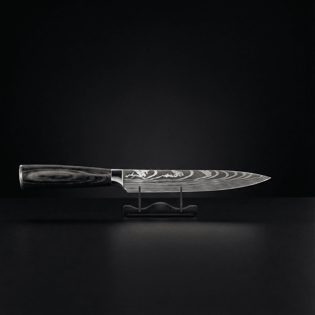 Knife Set | 7 Pieces | Layered Steel | Wooden Handles