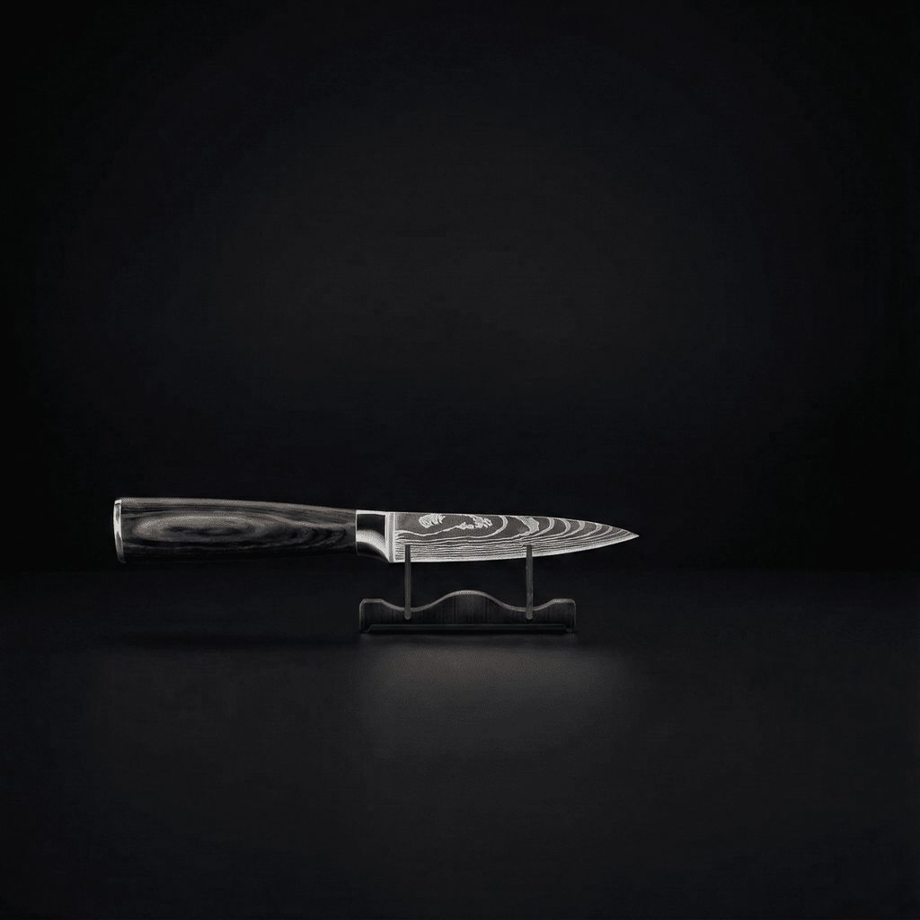 Knife Set | 7 Pieces | Layered Steel | Wooden Handles