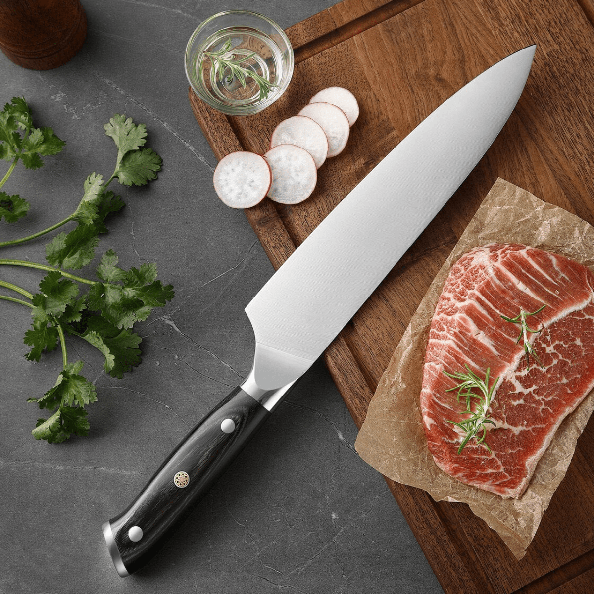 Hand-Hammered Chef's Knife
