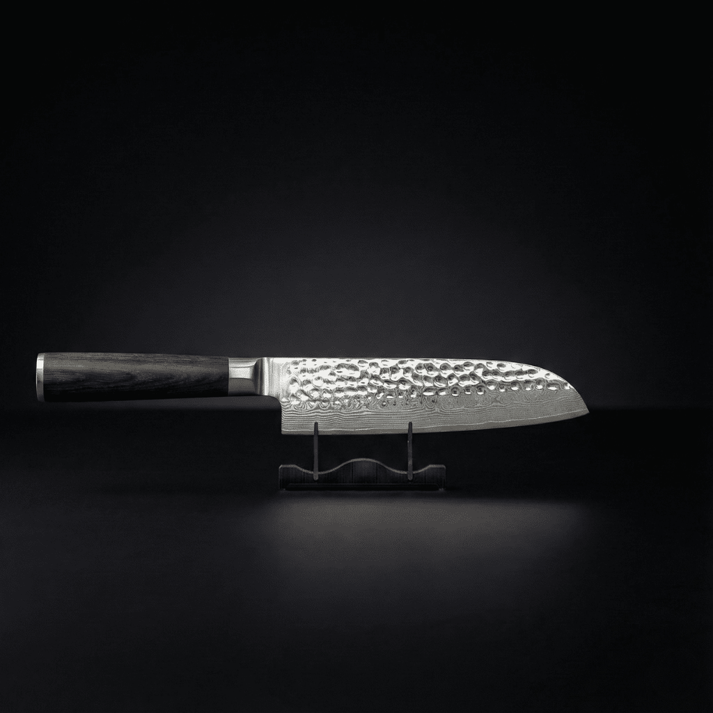 Hand-Hammered Santoku Knife