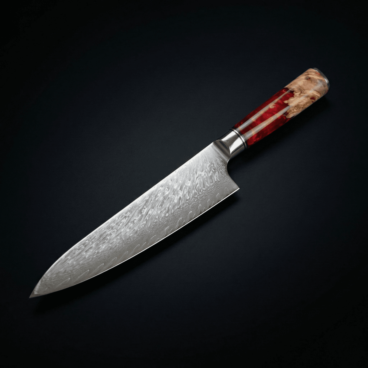 Damascus Santoku Knife, VG-10 Core