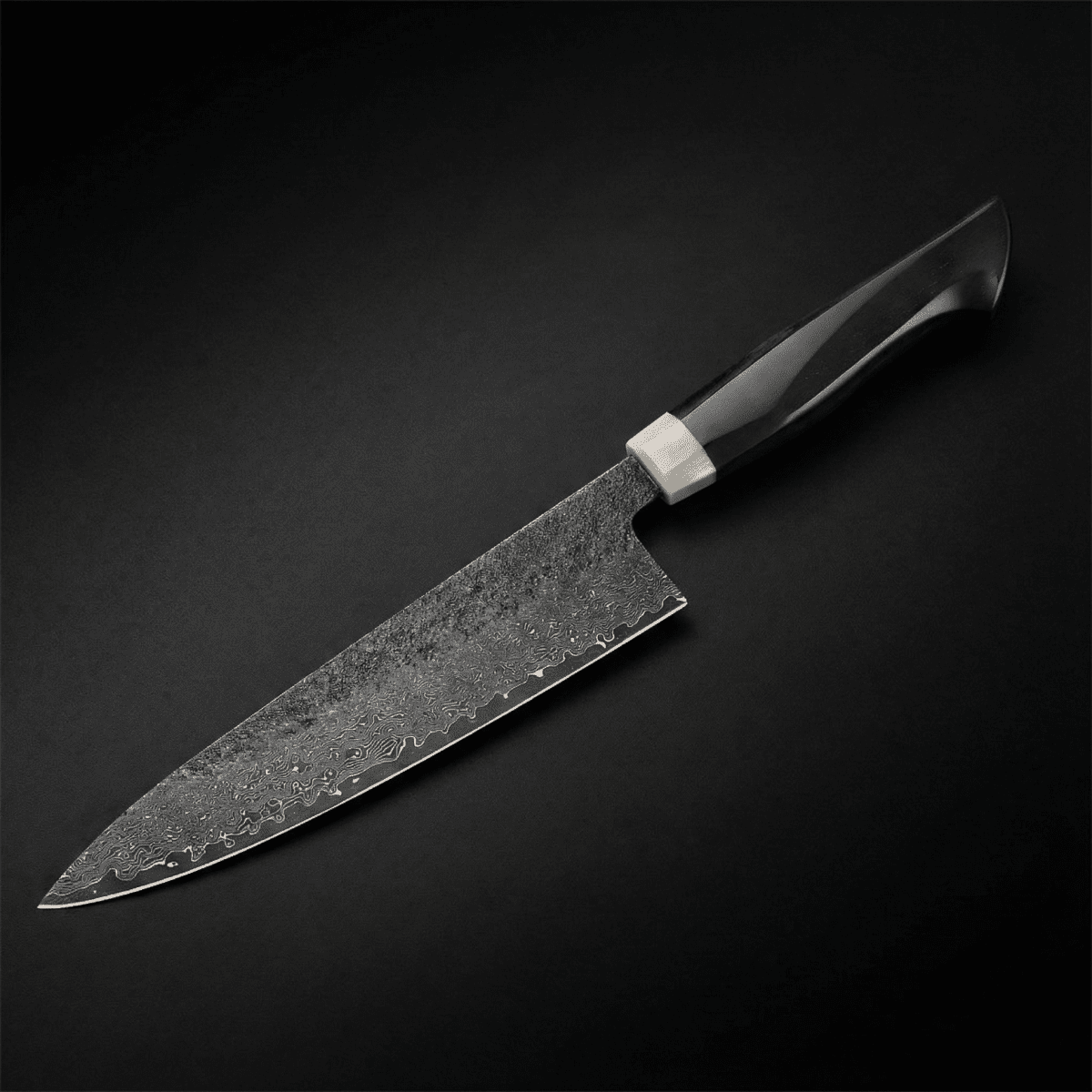 Chef's Knife | Ebony Handle | Steel | 7.9 Inch Blade