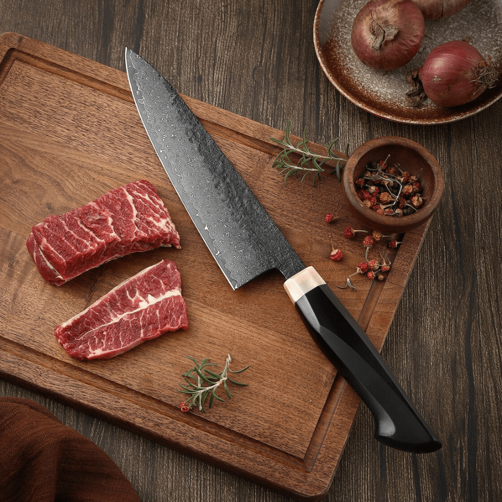 Chef's Knife | Ebony Handle | Steel | 7.9 Inch Blade