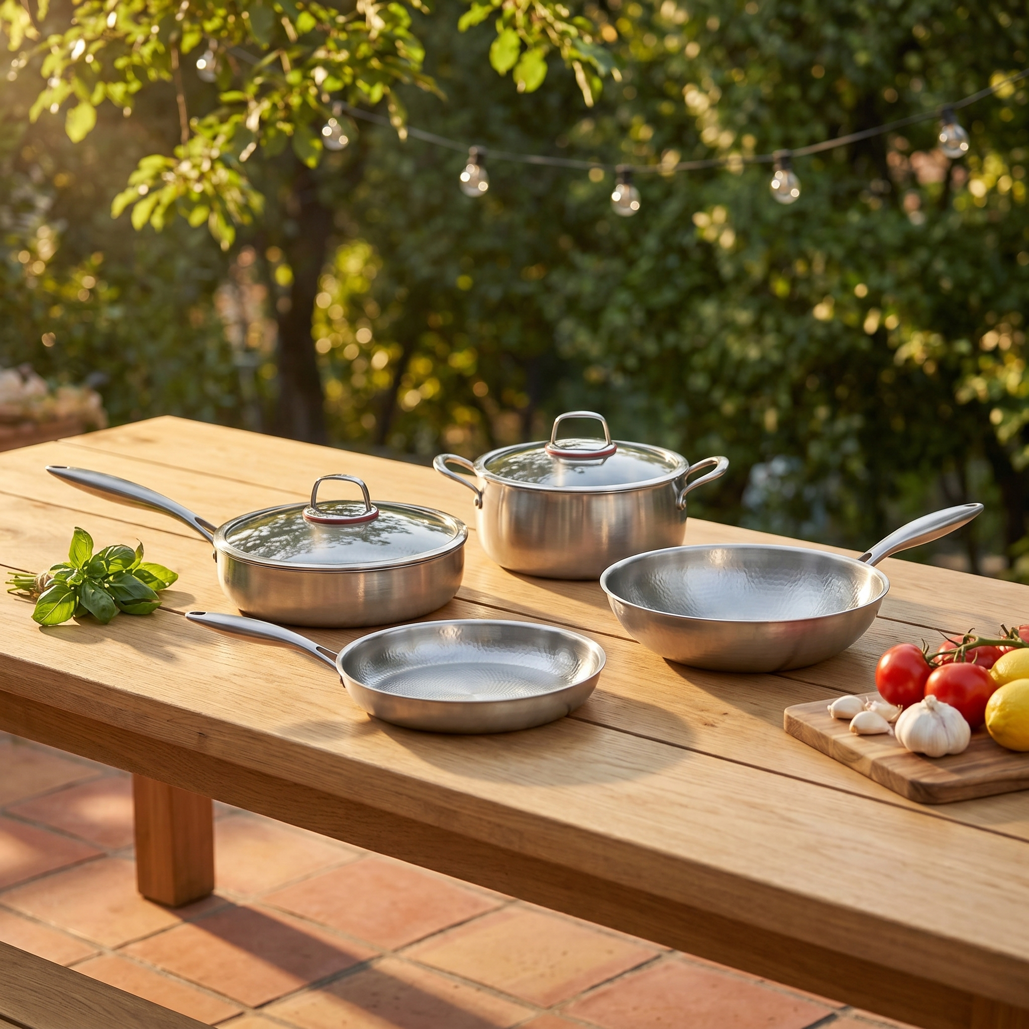 Titanium Essentials Kitchen Set with 2 Lids
