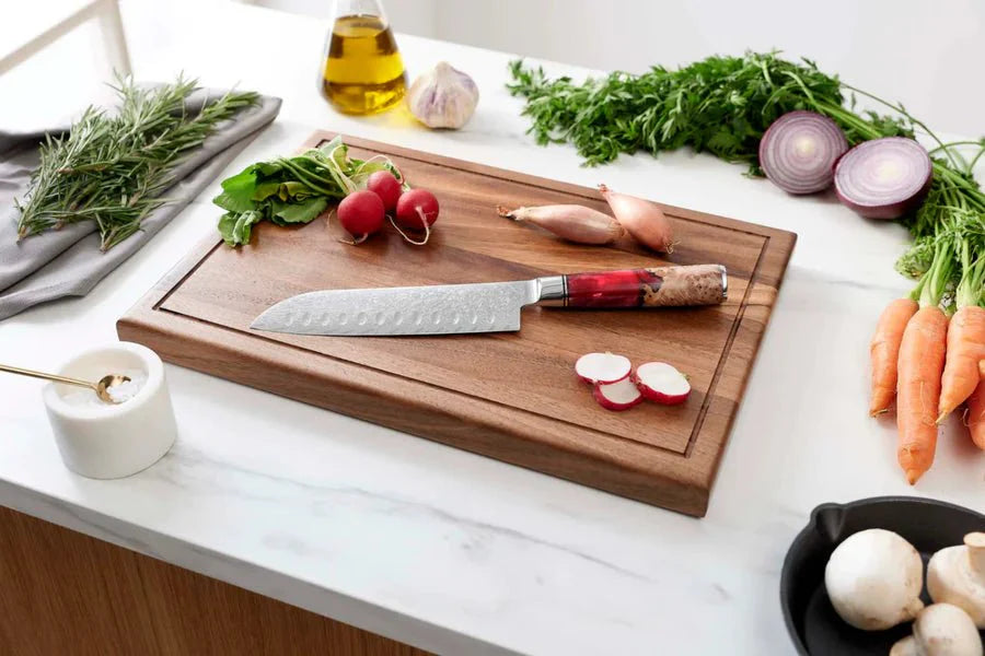 Damascus Santoku Knife, VG-10 Core