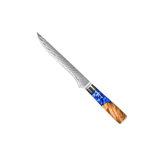 Damascus Saphire Knife Set 6 Piece