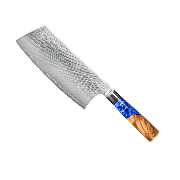 Damascus Saphire Knife Set 6 Piece