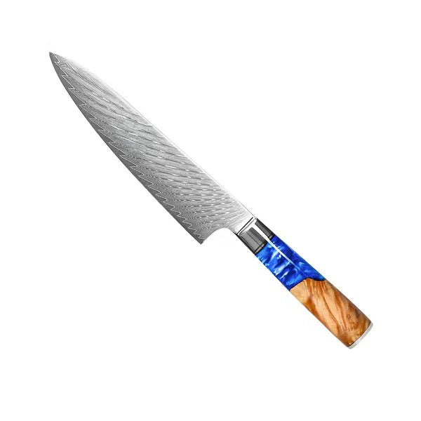 Damascus Saphire Knife Set 6 Piece
