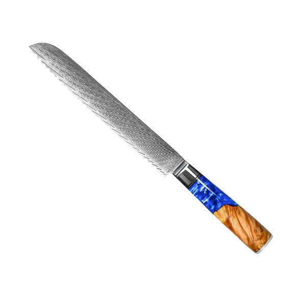 Damascus Saphire Knife Set 6 Piece