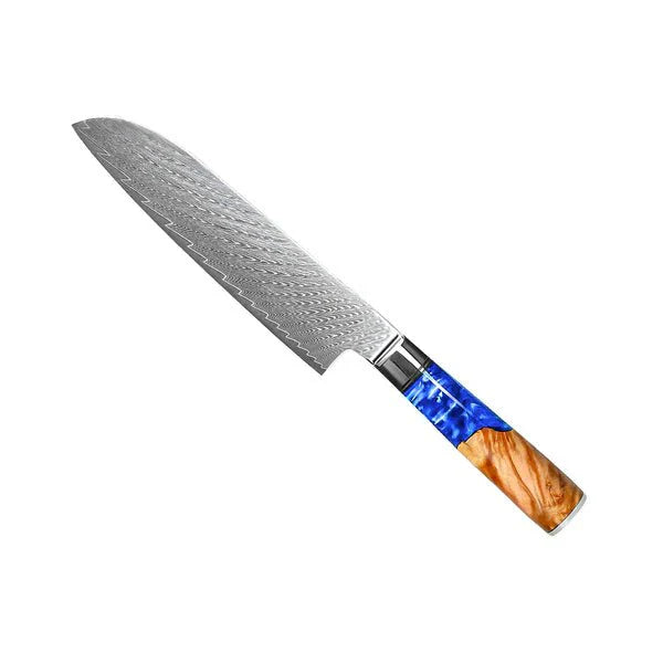 Damascus Saphire Knife Set 6 Piece
