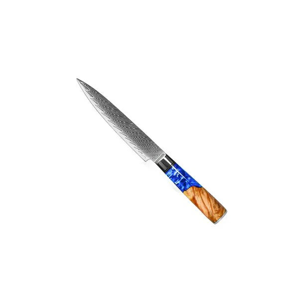 Damascus Saphire Knife Set 6 Piece