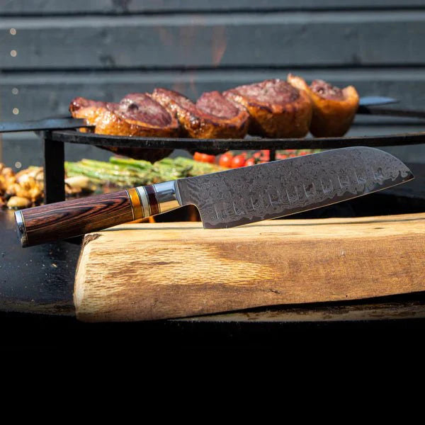 Damascus Master Knife Set 7 Piece