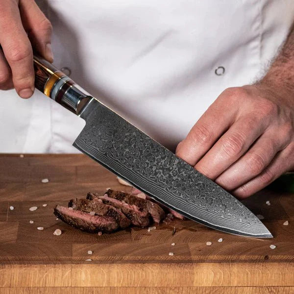 Damascus Master Knife Set 7 Piece