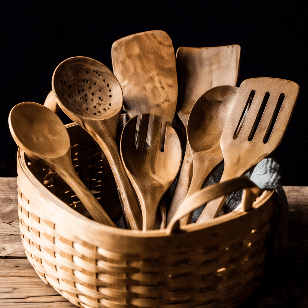 Japanese Wooden Utensil Set 7 Piece