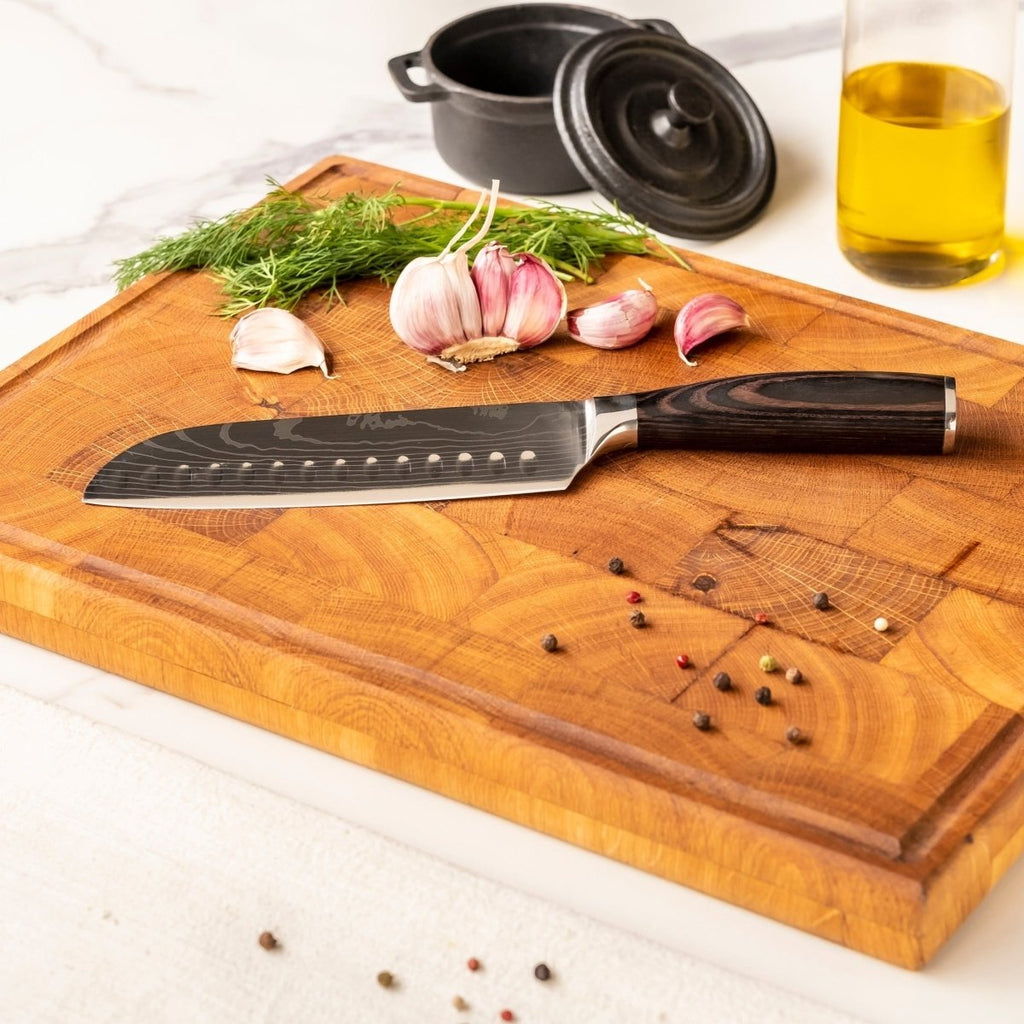 Knife Set | 3 Pieces | Layered Steel | Wooden Handles