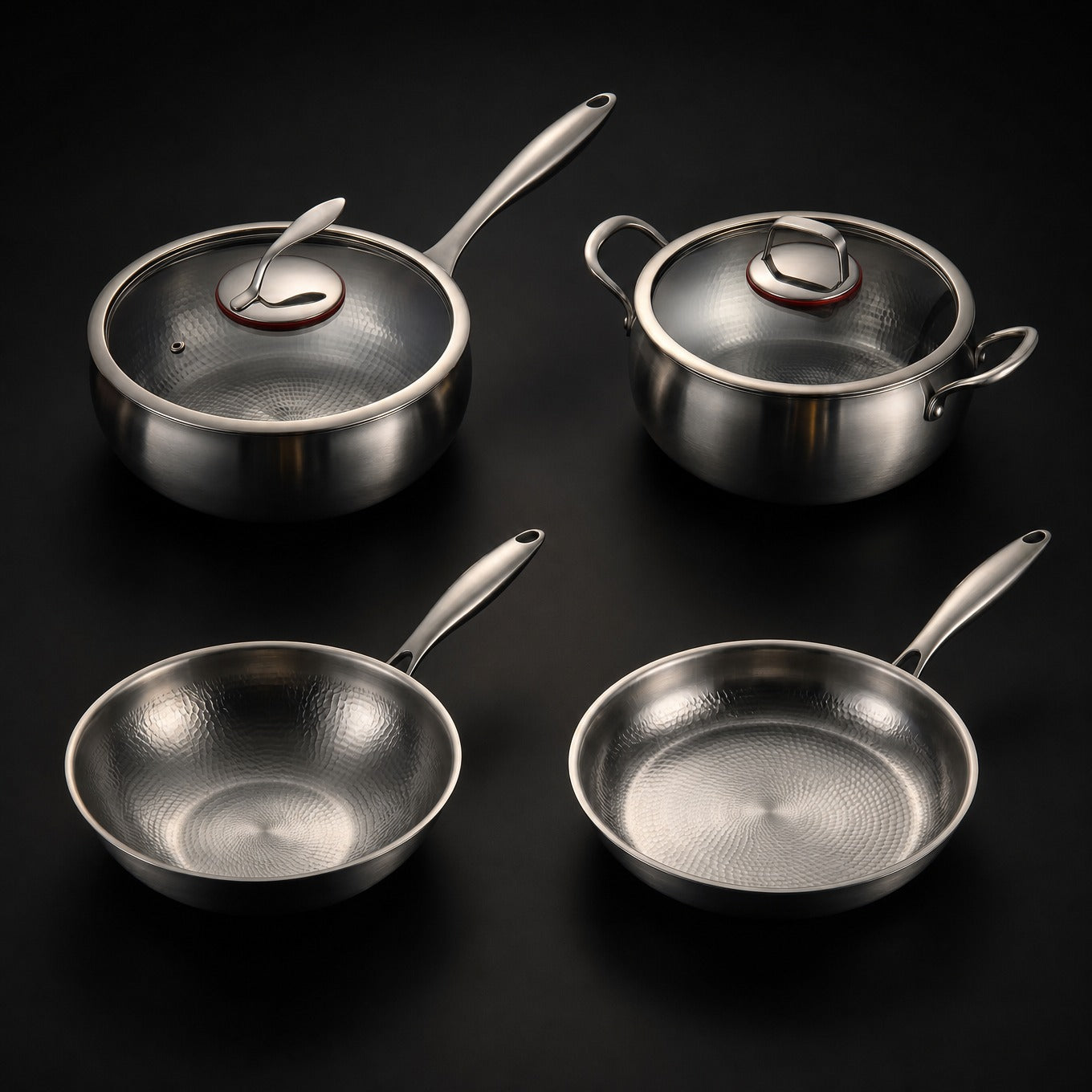 Titanium Essentials Kitchen Set with 2 Lids