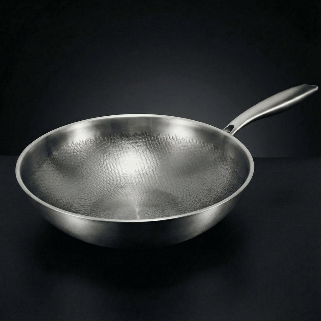 Titanium Cookware Set | 4 Pans & Utensils | Hand-Hammered | Induction Ready