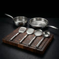 Titanium Pan & Sauté Set with Walnut Board