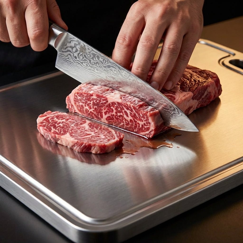 Pure Titanium Cutting Board PFAS Free